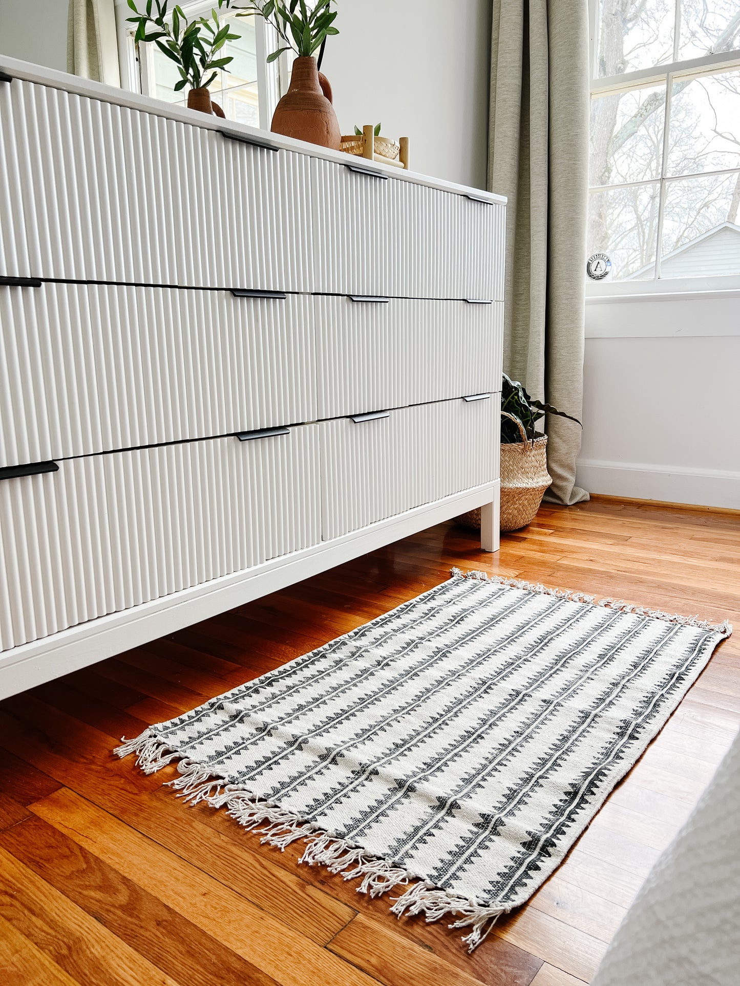 Sawtooth Block Print Scatter Rug